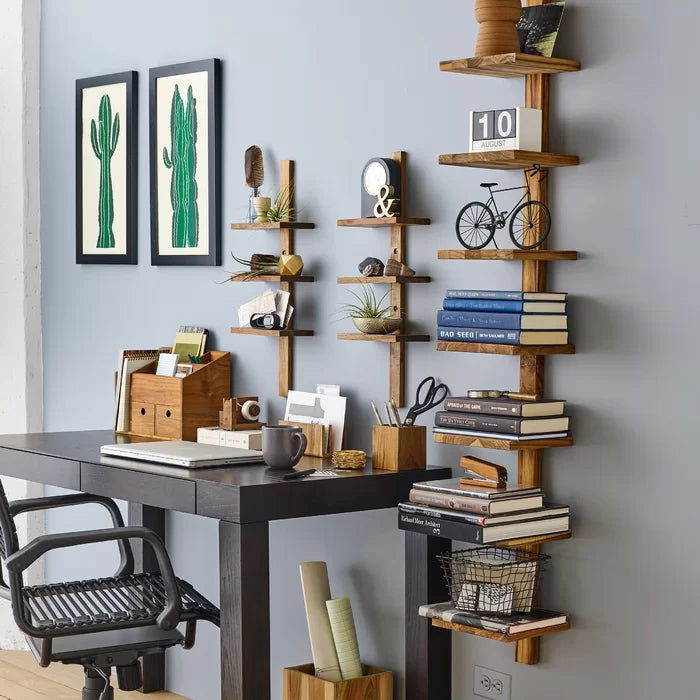 Solid Sheesham Wood Wall Shelf - Furnishiaa -  -